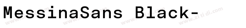 MessinaSans Black字体转换